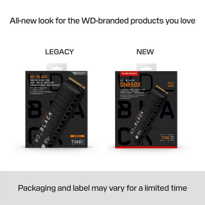Western Digital WD_BLACK SN850X NVMe SSD 2TB con Disipador Térmico - Unidad de Estado Sólido PCIe Gen4