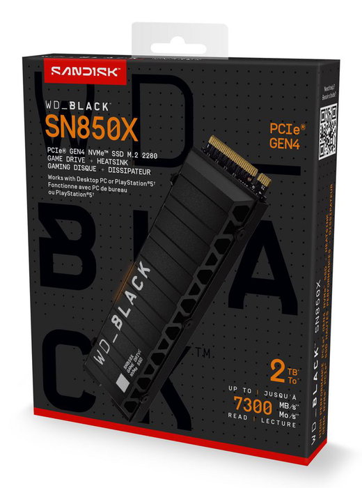 Western Digital WD_BLACK SN850X NVMe SSD 2TB con Disipador Térmico - Unidad de Estado Sólido PCIe Gen4