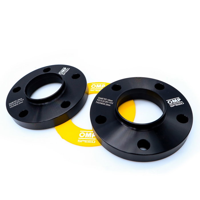 Omp OMPS09222001 Juego De Separadores D. Cent. Ancho 20 mm Pcd 5x120 Cb.H 74.1 Cb.W 72.6 Tornillo M12x1.5 Conico M14x1.25 Conico