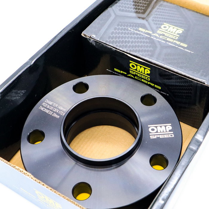 Omp OMPS09222001 Juego De Separadores D. Cent. Ancho 20 mm Pcd 5x120 Cb.H 74.1 Cb.W 72.6 Tornillo M12x1.5 Conico M14x1.25 Conico