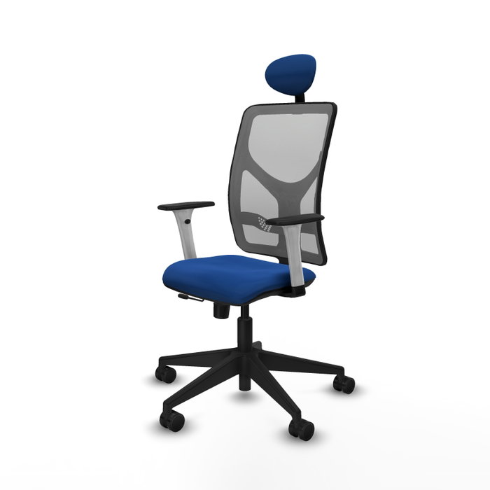 PIQUERAS Y CRESPO Silla de oficina Motilla Azul y Gris PIQUERAS Y CRESPO Silla de oficina Motilla Azul y Gris