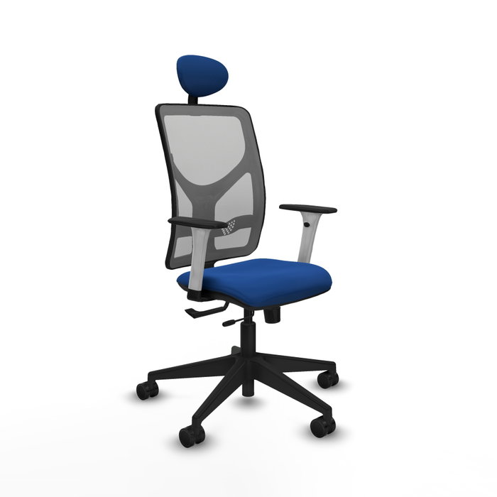 PIQUERAS Y CRESPO Silla de oficina Motilla Azul y Gris PIQUERAS Y CRESPO Silla de oficina Motilla Azul y Gris