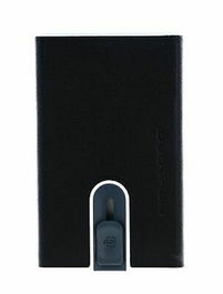 Piquadro, Tarjetero de cuero, PP5358B3R, Negro, Unisex