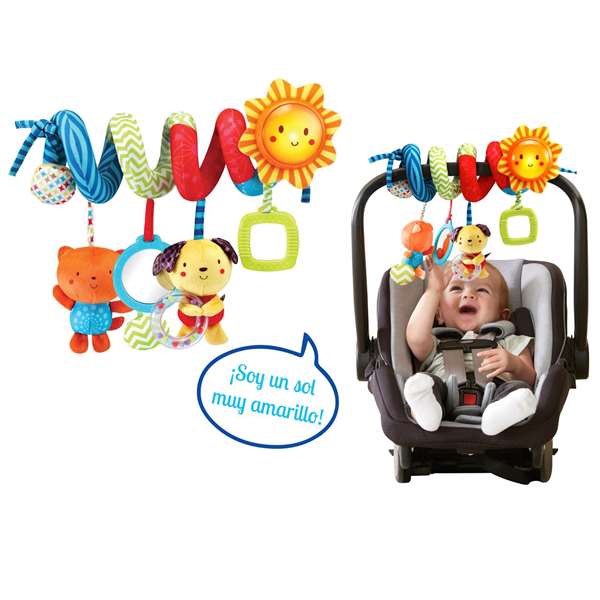 VTech Peluche Espiral con Canciones, Animales, Texturas, Luz y Sonido para Bebés 0-36 Meses, 25x25x10 cm