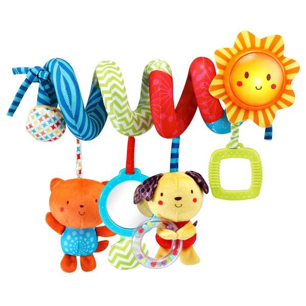VTech Peluche Espiral con Canciones, Animales, Texturas, Luz y Sonido para Bebés 0-36 Meses, 25x25x10 cm