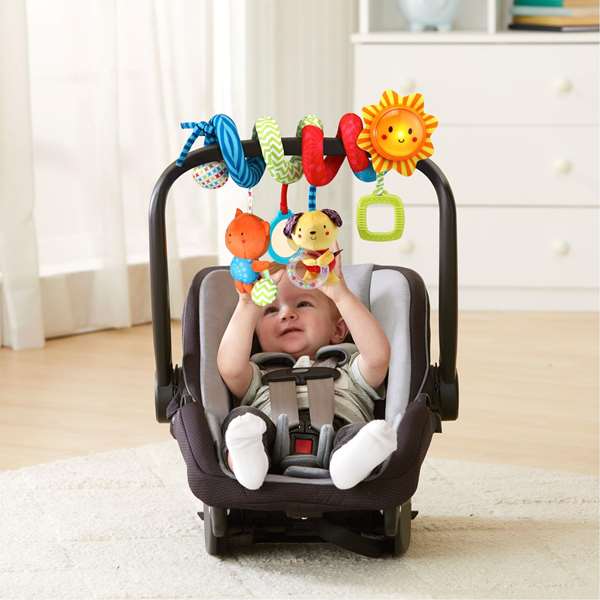 VTech Peluche Espiral con Canciones, Animales, Texturas, Luz y Sonido para Bebés 0-36 Meses, 25x25x10 cm