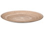 Vessia Plato Llano de Cerámica con Rayas, Color Marrón, Diámetro 27 cm (26.7x26.7x2 cm) (Set de 24)
