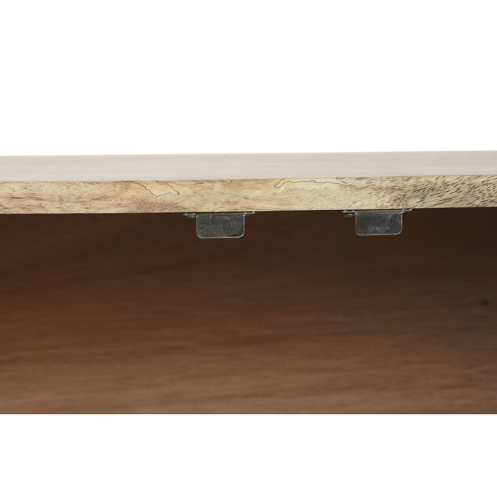 DKD Home Decor Mueble TV Mandala Mango y Metal Natural 160x40x50 cm