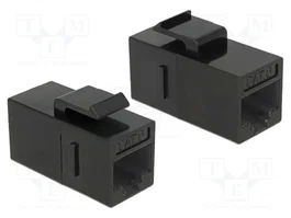 DeLOCK 86381 Módulo Keystone RJ45 Cat.6 UTP Negro Angular