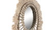 DKD Home Decor Set de 3 Decoraciones de Pared en Algodón y Yute Blanco