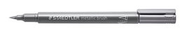 Marcador T.Opaca No Perm. Staedtler 8321 Metalico Punta Pincel Plata (Set de 10)