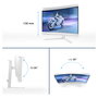 Philips Evnia 5000 32M2C5501/00 Monitor Curvo 31.5 pulg. Quad HD 180Hz Blanco