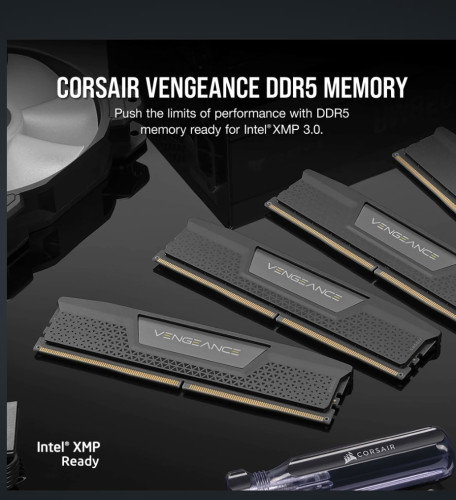 Corsair Vengeance DDR5 32GB Kit (2x16GB) 5600MHz Negro