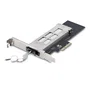 Startech M2-REMOVABLE-PCIE-N1 - Adaptador PCIe x4 a SSD NVMe M.2 con bandeja removible Hot Swap intercambiable en caliente, para SSD 2230/2242/2260/2280, con llaves de seguridad