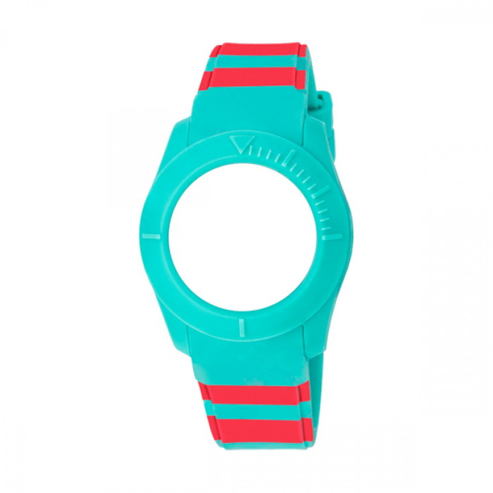 Watxandco Correa para Mujer Turquesa y Rojo 38mm Watxandco Correa para Mujer Turquesa y Rojo 38mm