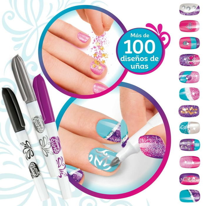 Set de Manicura Cra-Z-Art Shimmer 'n Sparkle Style Deluxe 14 x 6 x 10 cm 4 Unidades Infantil