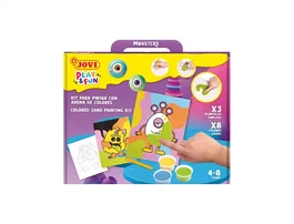Jovi Juego Juegomanualidades Pinta con Arena de Colores Monstruos Divertidos