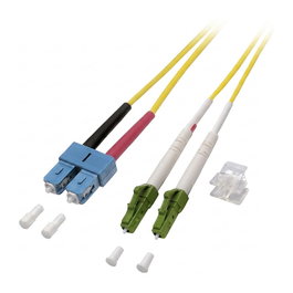 EFB Elektronik Cable de fibra óptica LC/APC-LC OS2 G652D 3m Amarillo