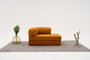 Atelier Del Sofa Sofá Esquinero Chenilla Naranja 290cm