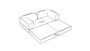 Atelier Del Sofa Sofá Esquinero Chenilla Naranja 290cm