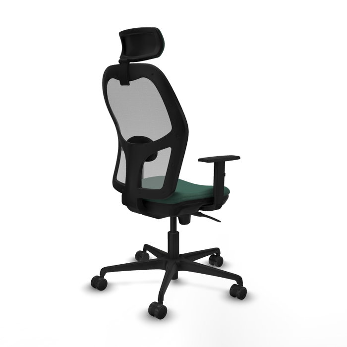 PIQUERAS Y CRESPO Silla de oficina Jorquera con mecanismo Sincro, Verde botella y Gris PIQUERAS Y CRESPO Silla de oficina Jorquera con mecanismo Sincro, Verde botella y Gris