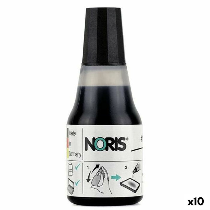 NORIS Tinta para Tampon Noris 110S Negro (Set de 10)