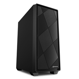SHARKOON VS8 Midi Tower ATX Negro, Caja de PC con espacio para hasta seis ventiladores o dos radiadores, ideal para gaming y trabajo