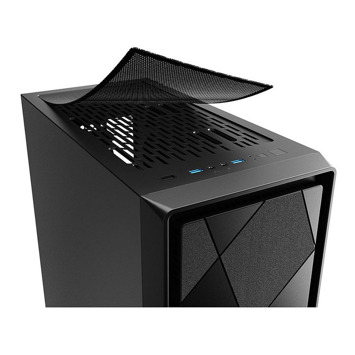 Sharkoon VS8 Caja PC ATX Midi Tower Negro - Compacta, Soporta 6 Ventiladores, 6 SSD, 2 HDD, USB 3.0, Compatible con Tarjetas Gráficas de hasta 35 cm y Refrigeradores de 15.8 cm