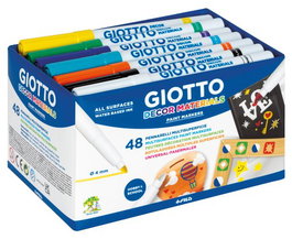 Rotulador Fibra Giotto Decor Materials Schoolpack De 48