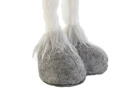 DKD Home Decor Figura Ratón Poliester Blanco Gris 20 x 13 x 66 cm