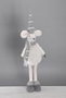 DKD Home Decor Figura de Ratón Blanco y Gris en Poliéster de 66 cm