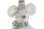 DKD Home Decor Figura Ratón Poliester Blanco Gris 20 x 13 x 66 cm