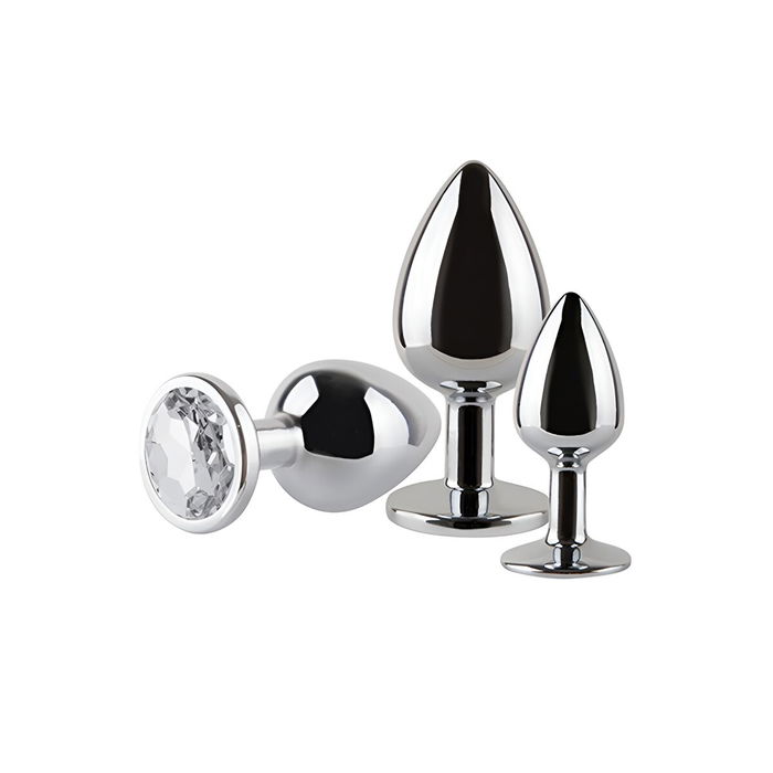 Plug Anal S Pleasures Plateado 3 Piezas