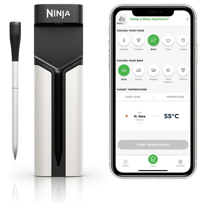 Ninja Sonda de termómetro ProChef WP100EU inalámbrica con seguimiento Bluetooth/Wi-Fi