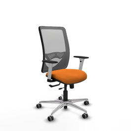 PIQUERAS Y CRESPO Silla de oficina Zulema Naranja y Gris