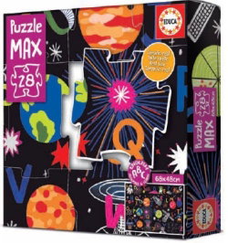 Educa Borras Puzzle Max Alphabet Space de 28 piezas gigantes