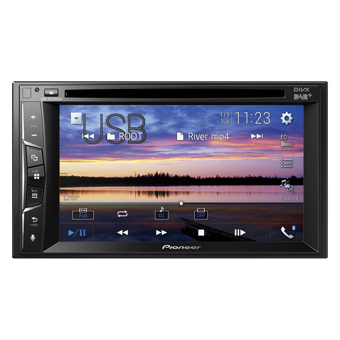 Pioneer AVH-A3200DAB Receptor Multimedia con Pantalla 6.2" y Bluetooth DAB+ Reproductor CD DVD USB Negro 50W Pioneer AVH-A3200DAB Receptor Multimedia con Pantalla 6.2" y Bluetooth DAB+ Reproductor CD DVD USB Negro 50W