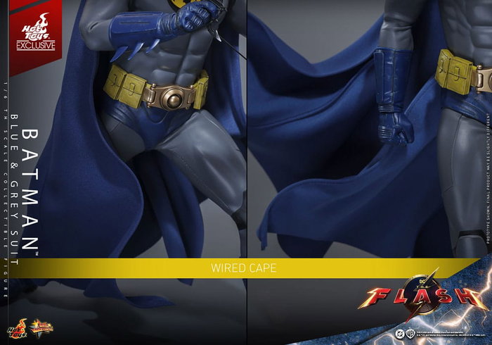 The Flash Figura Movie Masterpiece 1/6 Batman (Blue & Grey Suit) Limited Edition Hot Toys Exclusive 30 cm