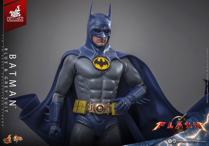 The Flash Figura Movie Masterpiece 1/6 Batman (Blue & Grey Suit) Limited Edition Hot Toys Exclusive 30 cm