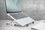 DIGITUS DA 90424 Soporte Regulable y Plegable para Portátil 10 17" con Hub USB-C Power Delivery 4x USB 3.0 A Plata