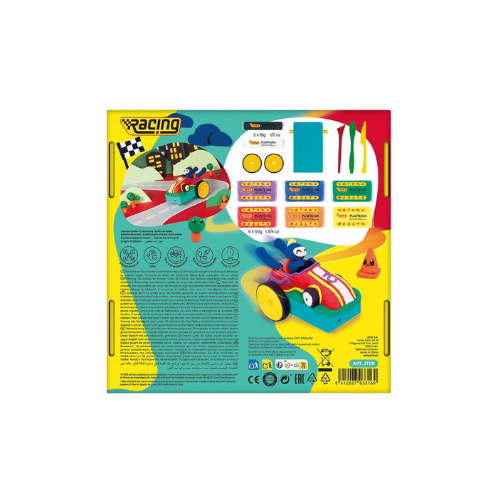 Jovi Kit de Modelado Jovitech Crazy Cars Racing con Colores Surtidos Jovi Kit de Modelado Jovitech Crazy Cars Racing con Colores Surtidos