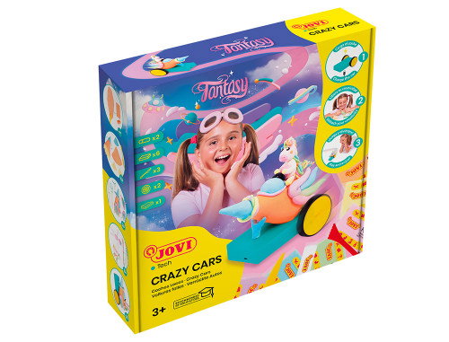 Jovi Kit de Modelado Jovitech Crazy Cars Racing con Colores Surtidos Jovi Kit de Modelado Jovitech Crazy Cars Racing con Colores Surtidos