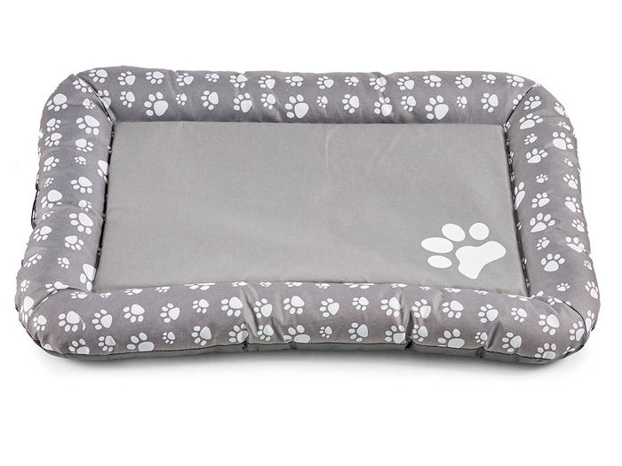 Mascow Cuna Mascota Huellas 2 Colores Mixtos Gris y Marron 48x7x68 cm (Set de 16)