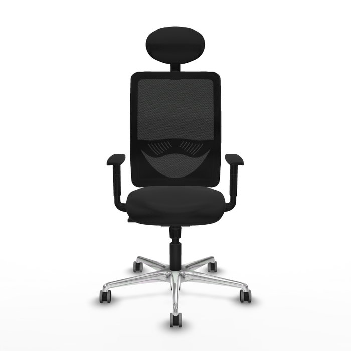 PIQUERAS Y CRESPO Silla de oficina Zulema con mecanismo Sincro, Negro