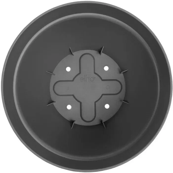 Elho Set de 2 Maceteros Redondos con Plato Vibia Campana + Loft, Ø29,8 x H25,8cm + Plato Ø21 x H2,8cm, 22L, Negro Elho Set de 2 Maceteros Redondos con Plato Vibia Campana + Loft, Ø29,8 x H25,8cm + Plato Ø21 x H2,8cm, 22L, Negro