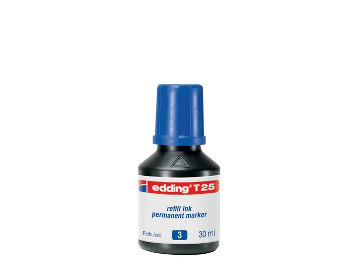 Edding T-25 Tinta para rotulador permanente Azul 30 ml Edding T-25 Tinta para rotulador permanente Azul 30 ml