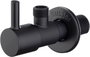 IBERGRIF Válvula de escuadra 3/8 negra con cierre cerámico M22025B-3/8