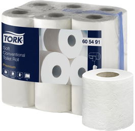 Papel Higienico Domestico Tork Premium Suave 2 Capas 22,9 Metros (Set de 12)