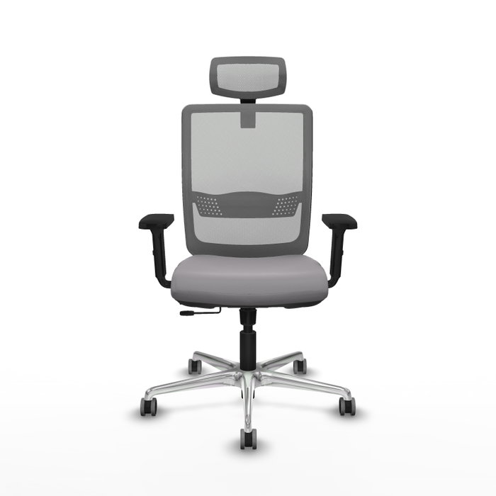 PIQUERAS Y CRESPO Silla de oficina Haches Gris con mecanismo Sincro/Traslack PIQUERAS Y CRESPO Silla de oficina Haches Gris con mecanismo Sincro/Traslack