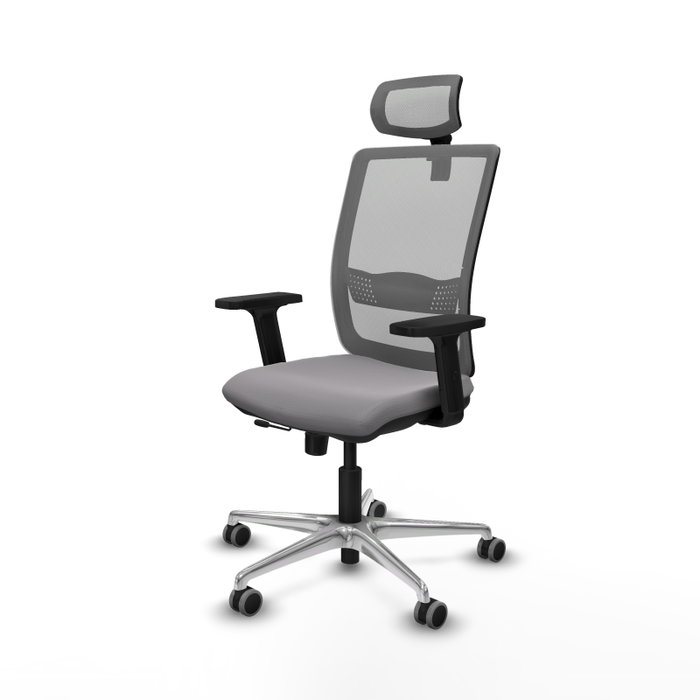 PIQUERAS Y CRESPO Silla de oficina Haches Gris con mecanismo Sincro/Traslack PIQUERAS Y CRESPO Silla de oficina Haches Gris con mecanismo Sincro/Traslack